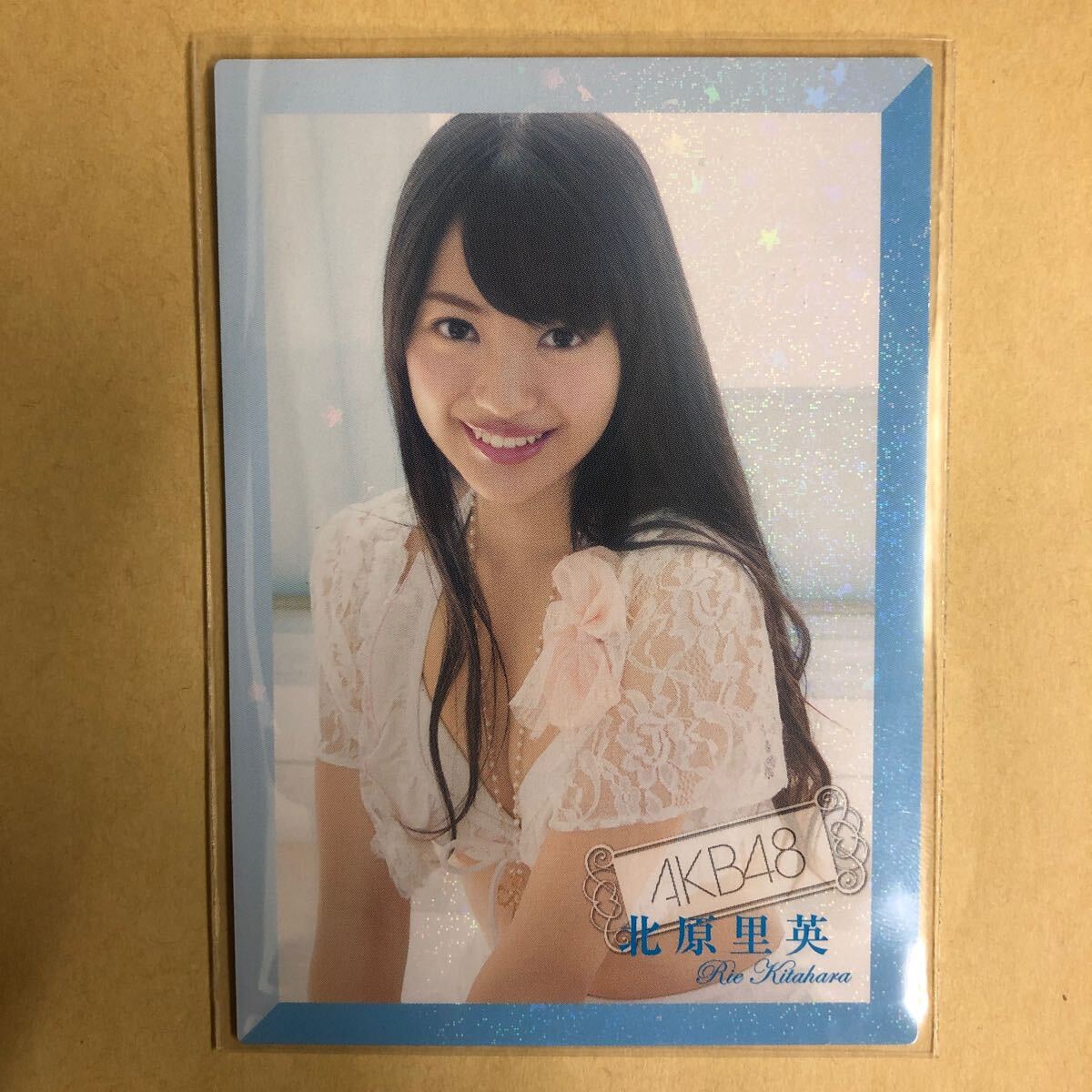 AKB48 北原里英 2012 トレカ アイドル グラビア カード 水着 ビキニ R160N タレント トレーディングカード_画像1