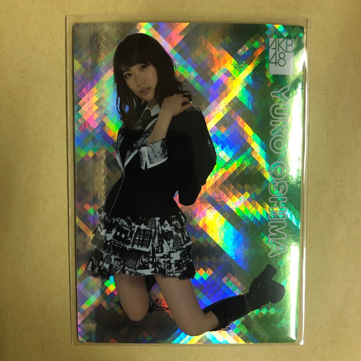 AKB48 大島優子 2011 トレカ アイドル グラビア カード R114R タレント トレーディングカード キラ_画像1