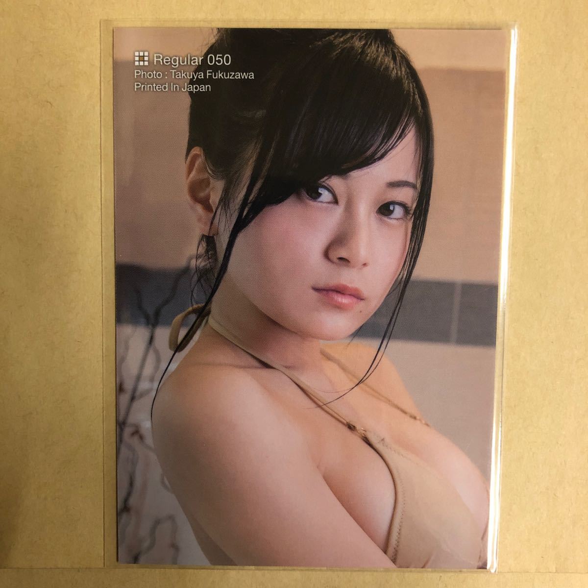 RaMu 2019 トレカ アイドル グラビア カード 水着 ビキニ 下着 050 タレント ファースト トレーディングカード_画像2