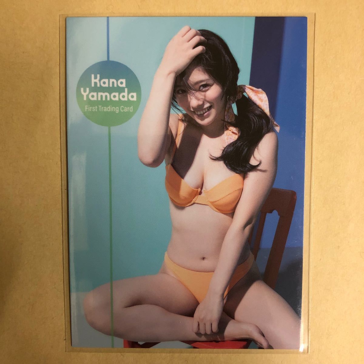 山田かな トレカ アイドル グラビア カード 水着 ビキニ RG27 タレント トレーディングカード_画像1