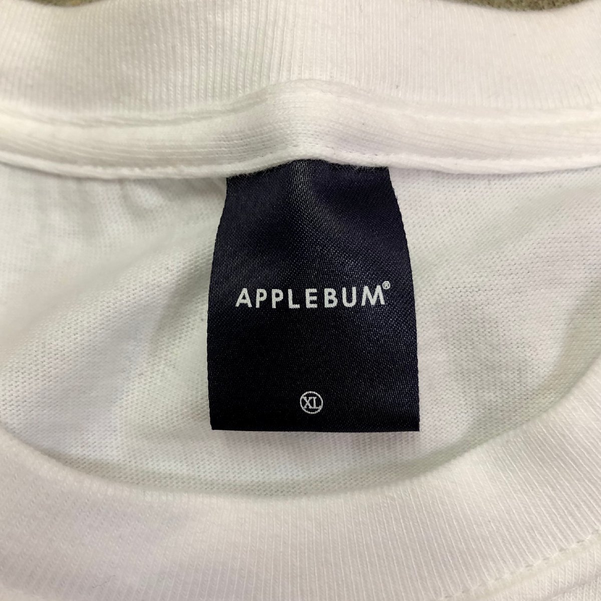 applebum RAIDBACK FABRIC WORM tee XL アップルバム Tシャツ ホワイト_画像4