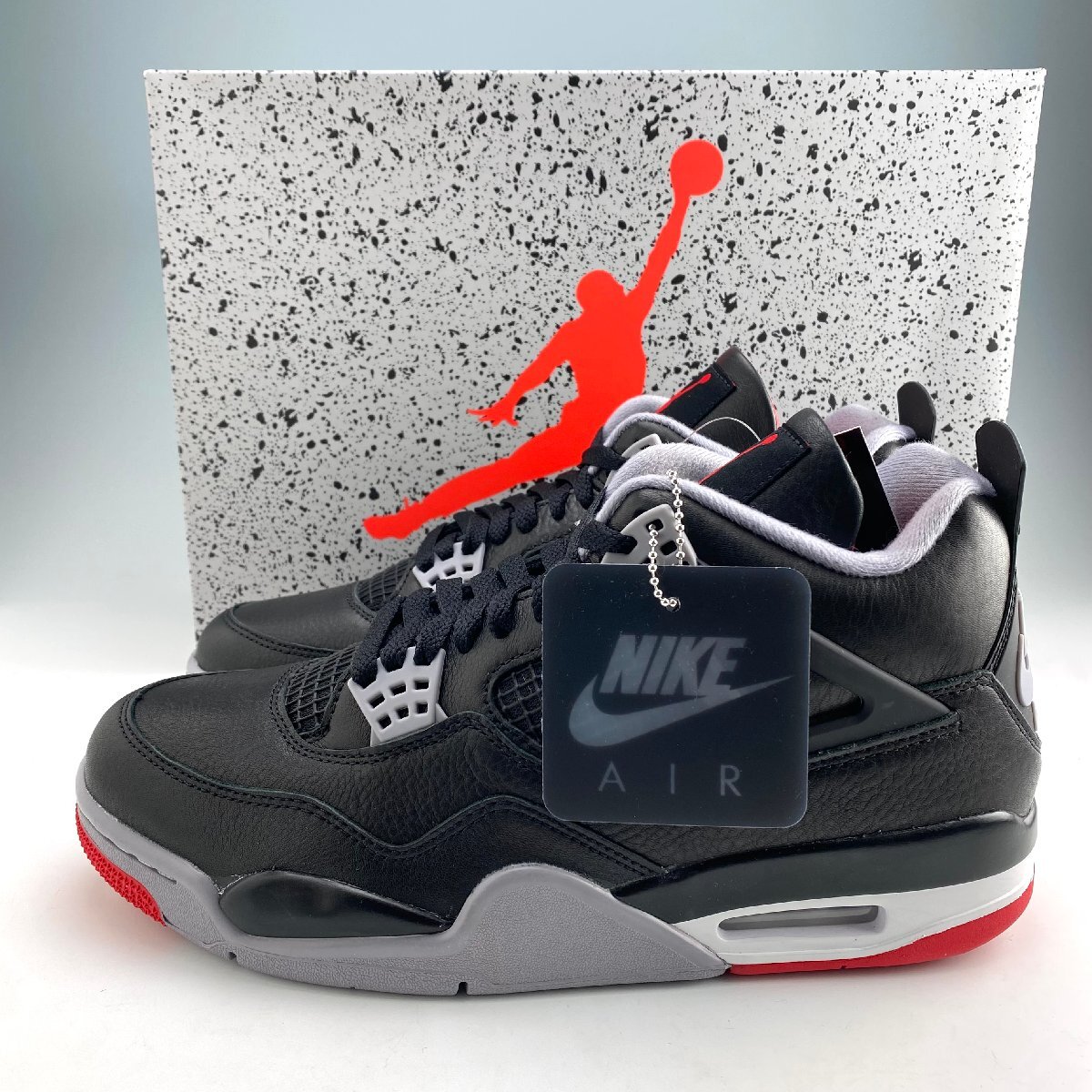 未使用品 Nike Air Jordan4 Retro Bred Reimagined us9.5 27.5cm ナイキ エアジョーダン4 ブレッド_画像1