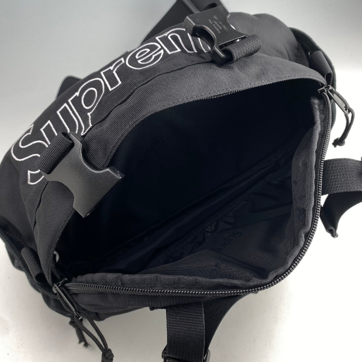 極美品 19aw Supreme Waist Bag Black シュプリーム ウエスト バッグ ブラック_画像4