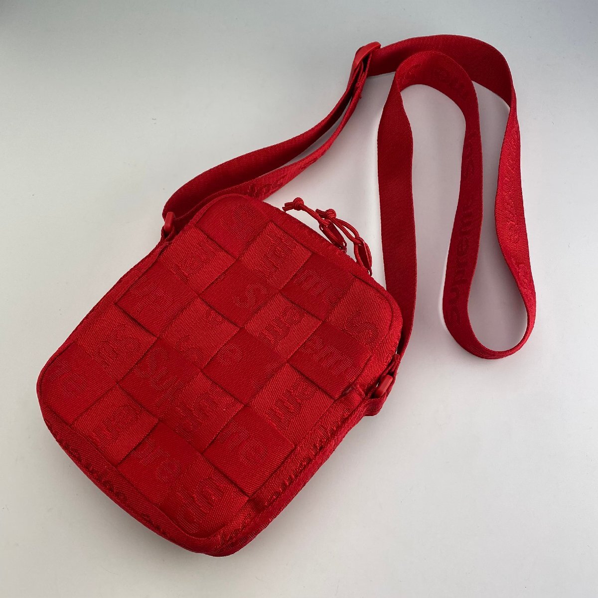 極美品 Supreme Woven Shoulder Bag Red シュプリーム ウーブン ショルダー バッグ レッドの画像2