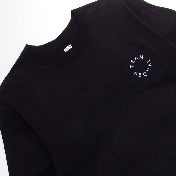 美品 SEQUEL TEAM CURIOSITY LONG SLEEVE T-SHIRT BLACK SQ-23AW-LT-01 シークエル ロンT ブラック_画像3