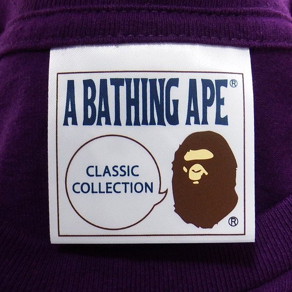 A BATHING APE SHADOW BAPE TEE XL アベイシングエイプ Tシャツ パープル_画像4