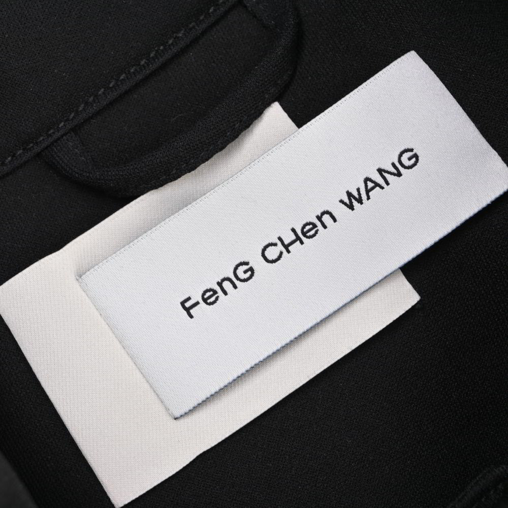Feng Chen Wang 素材切替 クラッシック ジャケット L ブラック フェンチェンワン KL4BUHAQ24_画像9