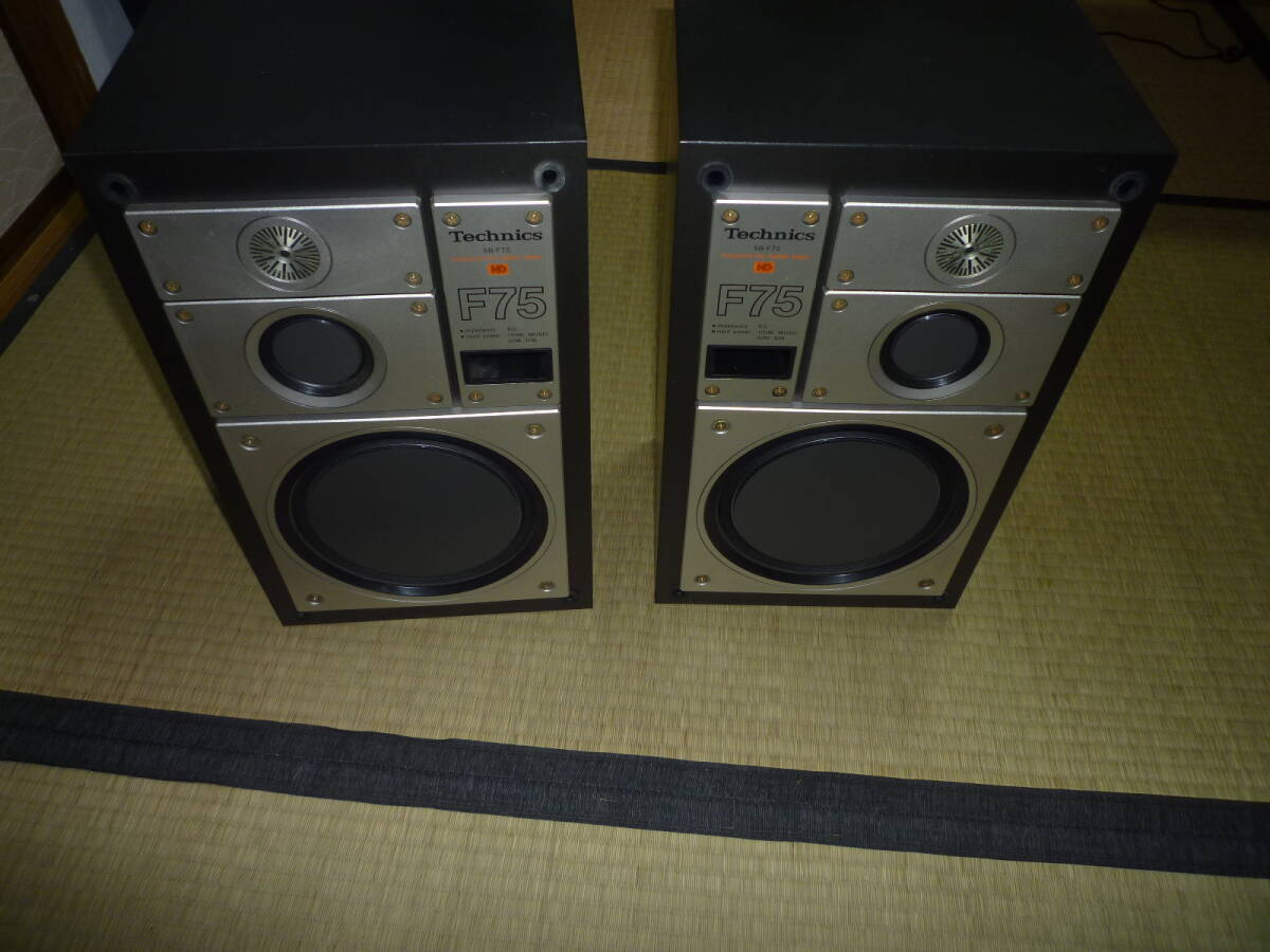 Technics テクニクス SB-F75 平面 スピーカー 3ウェイ ３WAY 中古 動作品 昭和 日本製 MADE IN JAPAN_画像2