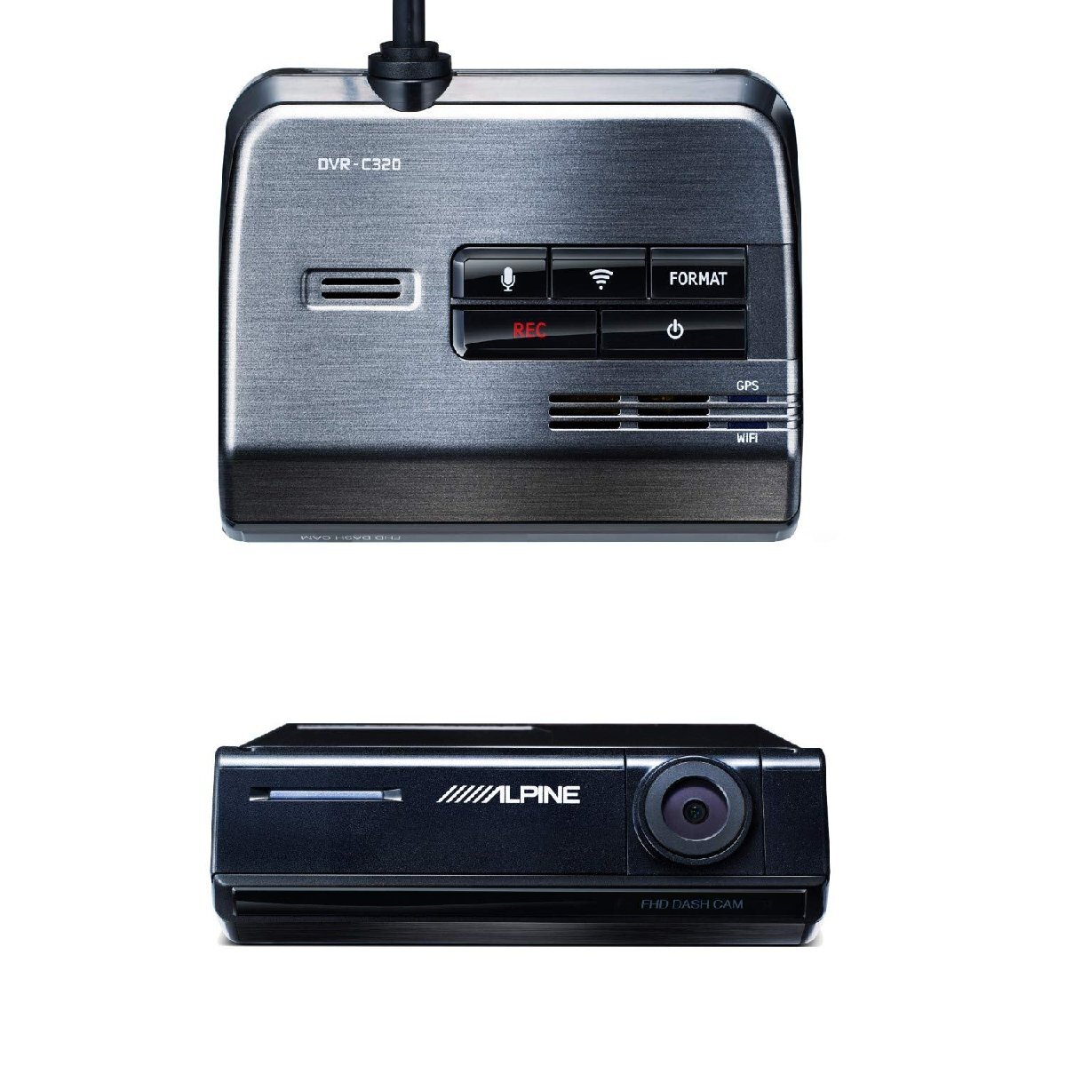 DVR-C320R новый товар нераспечатанный Alpine (Alpine) (ALPINE) регистратор пути (drive recorder) большой X NX серии полосный . соответствует передний и задний (до и после) 2 камера 