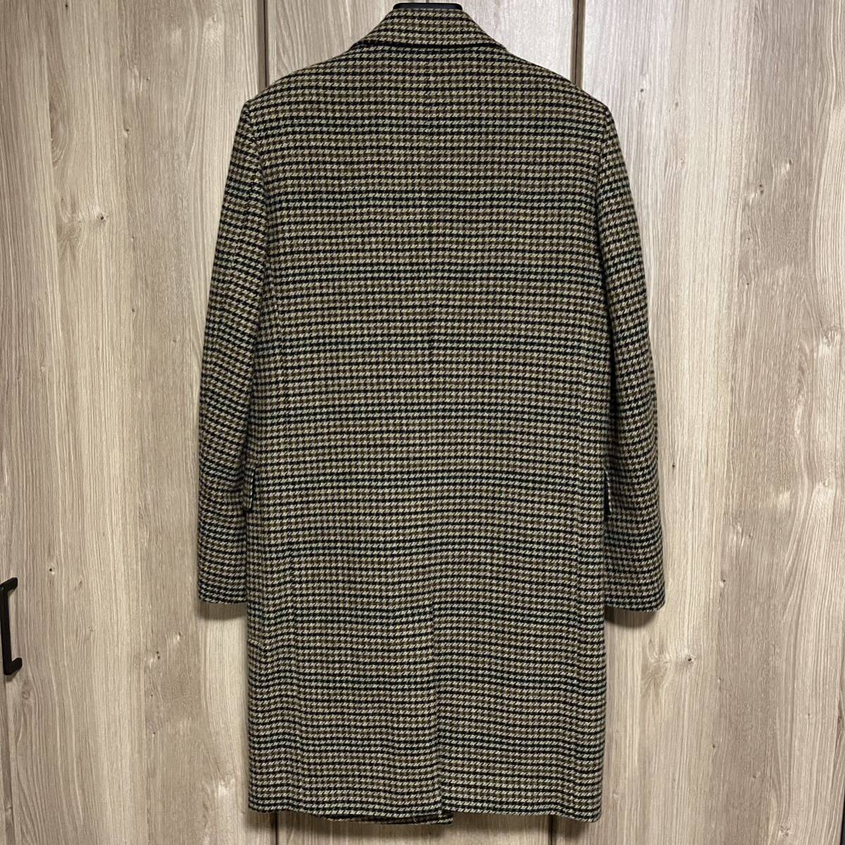 644 paul smith ポールスミス 千鳥柄ダブルブレストコート　ハウンドトゥース　ダブルチェスターコート