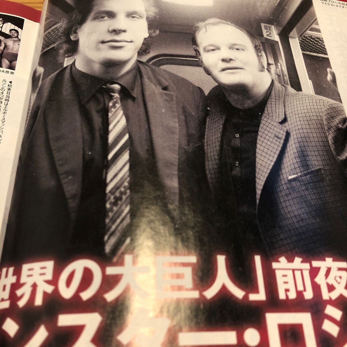 週刊プロレスアルバムシリーズ付録アンドレザジャイアント新日本プロレス 全日本WWEアントニオ猪木キラーカン_画像3