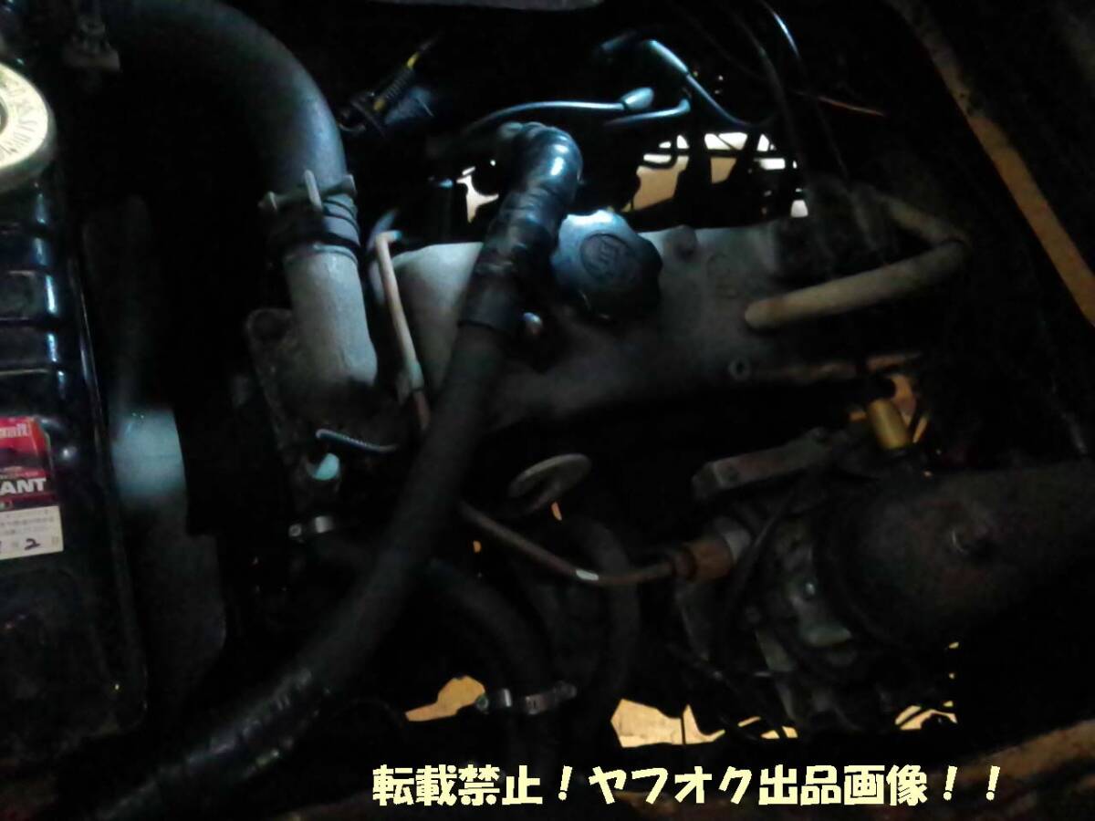 旧車！昭和48年式トヨタライトエースワゴンKM10G改の修理ベース車両(トヨタモーターホーム)。_エンジンは3K型。アイドリング不良有り