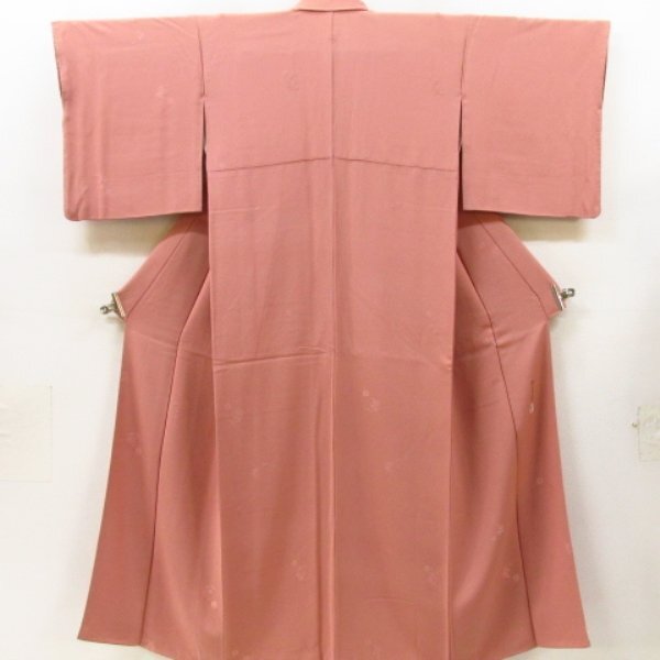 * кимоно 10* 1 иен шелк однотонная ткань автор предмет [ kakimoto город .] один .. длина 161cm.66cm [ включение в покупку возможно ] *