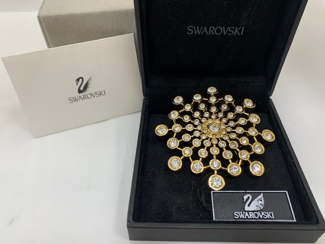 ☆1000円スタート☆　SWAROVSKI スワロフスキー アクセサリー ブローチ　ピンブローチ　◆23944_画像1