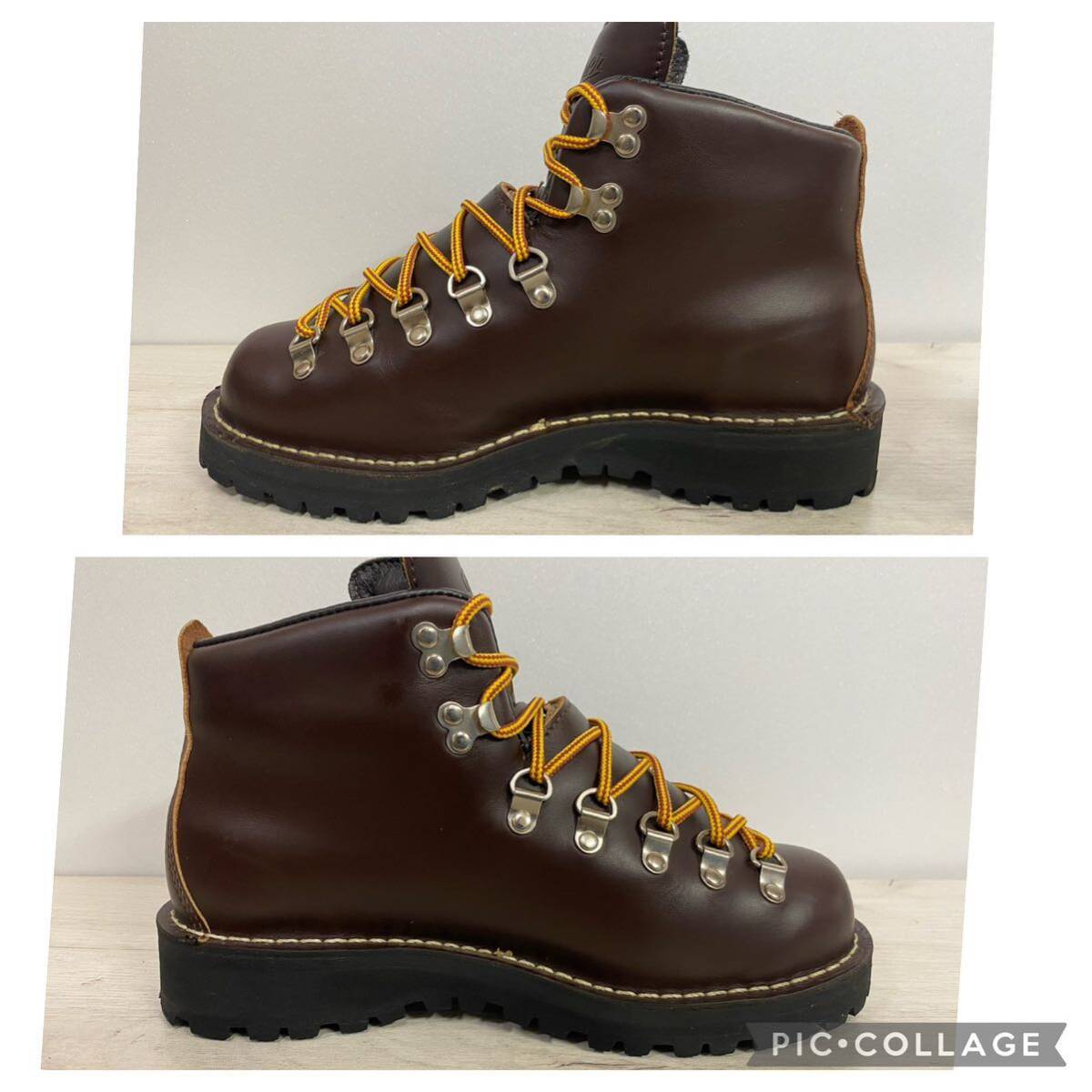 使用僅か美品★白タグDANNER ダナー30520Xマウンテンライト ゴアテックス US6.5EE (24.5〜25.0)濃茶30866_画像6