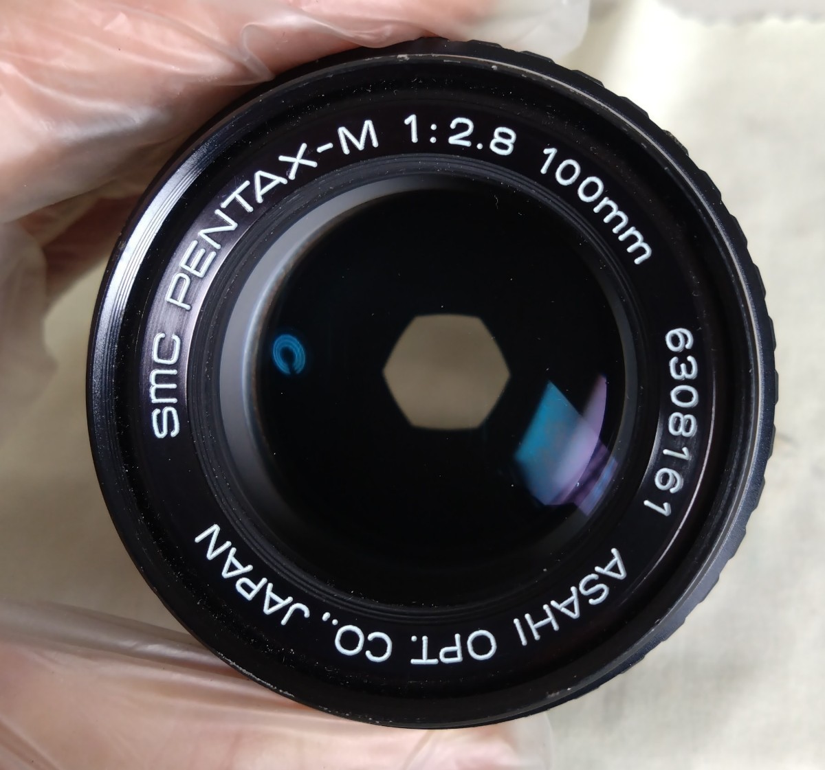 レンズのみ SMC PENTAX-M 1:2.8 100mm 中古品 ケース付き 中古品_画像2