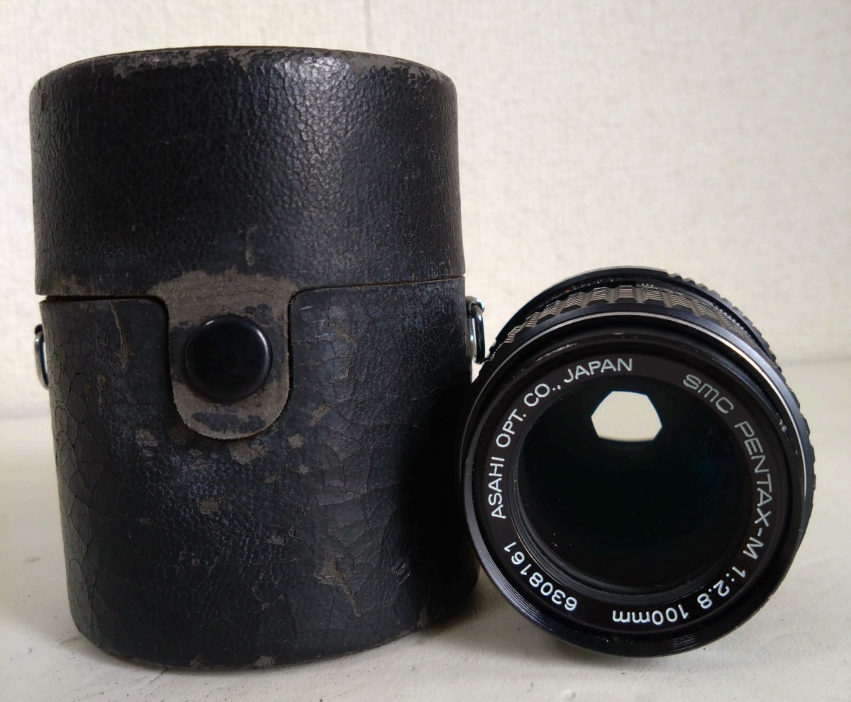 レンズのみ SMC PENTAX-M 1:2.8 100mm 中古品 ケース付き 中古品_画像1