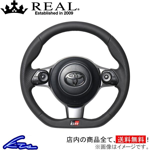 ハリアー GRスポーツ 60系 ステアリング レアル オリジナルシリーズ GRM-LPB-SL REAL Dシェイプ 小径 ガングリップ HARRIER GR SPORT_画像1