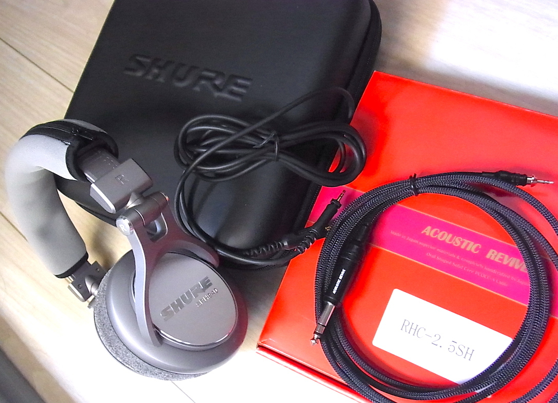 SHURE SRH940 ヘッドホン + ACOUSTIC REVIVE RHC-2.5SH-TripleC-FM ケーブル