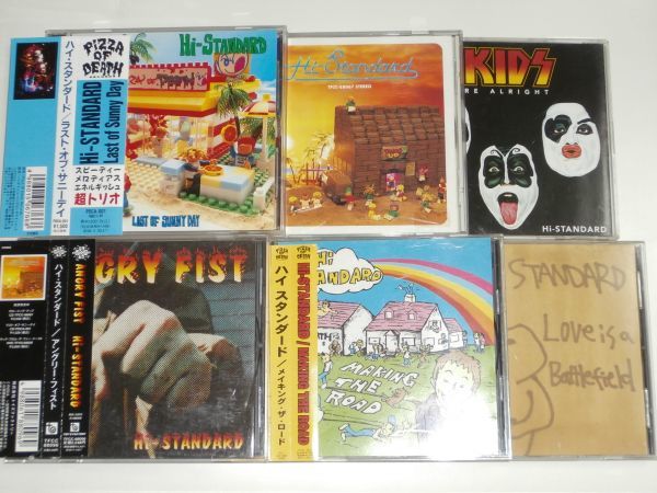 CD6枚 Hi-STANDARD『LAST OF SUNNY DAY / GROWING UP / THE KIDS ARE ALRIGHT / ANGRY FIST / Making the Road / Love Is a Battlefield』_画像1