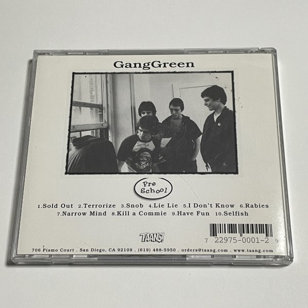 CD ギャンググリーン『プリスクール』( Taang! Records TAANG! 01) 帯 日本語ライナーつき Gang Green Preschool_画像2