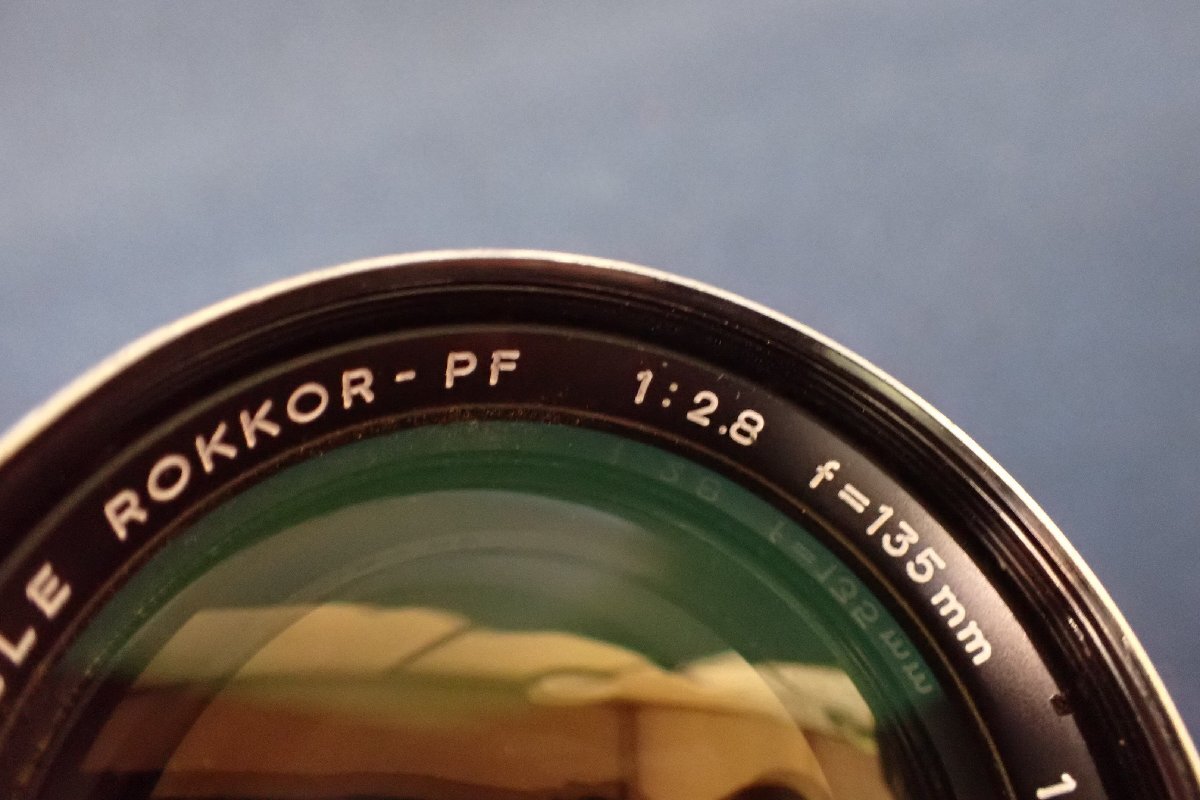 ★032747 ミノルタ MINOLTA MC TELE ROKKOR-PF F2.8 135mm カメラレンズ ジャンク品★の画像2