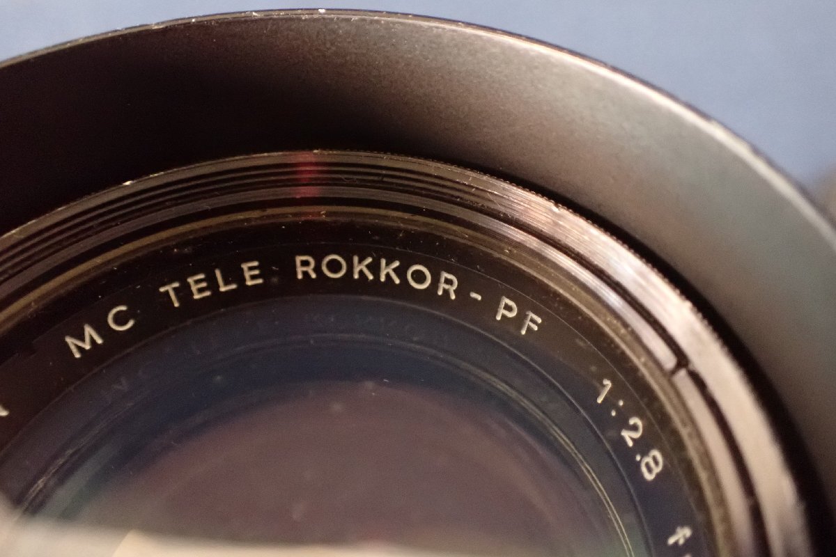 ★032749 ミノルタ MINOLTA MC TELE ROKKOR-PF F2.8 135mm カメラレンズ ジャンク品 ②★の画像5
