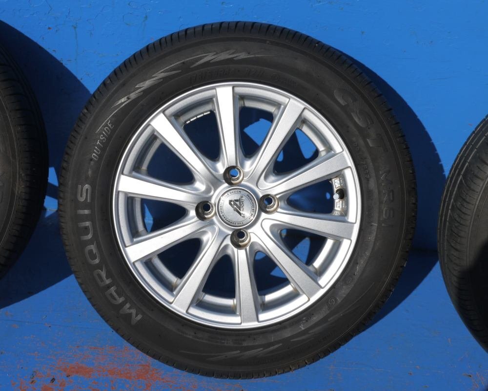 AZ SPORTS 14インチ 4穴100 2022年 175/65R14 MARQUIS 4本セットの画像3