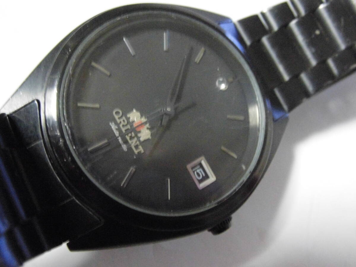 オリエント 　メンズ腕時計　 ER1M-D0 自動巻き デイト ブラック ORIENT 　稼働品_画像2