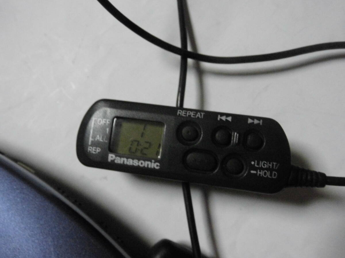 Panasonic パナソニック ポータブルCDプレーヤー SL-S450 　リモコン付　動作品_画像2
