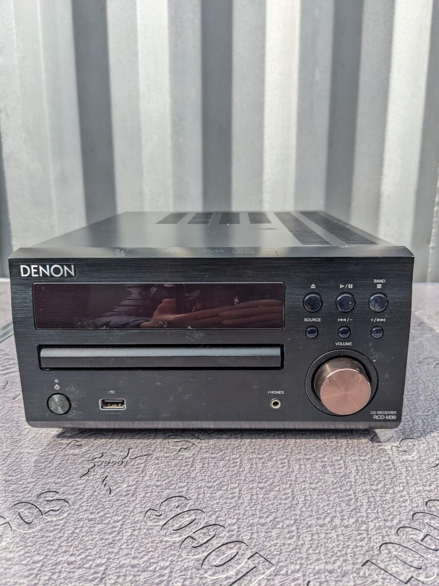 DENON　CDレシーバー　RCD-M39 ブラック　ｉｐｏｄ　USBメモリ対応_画像1