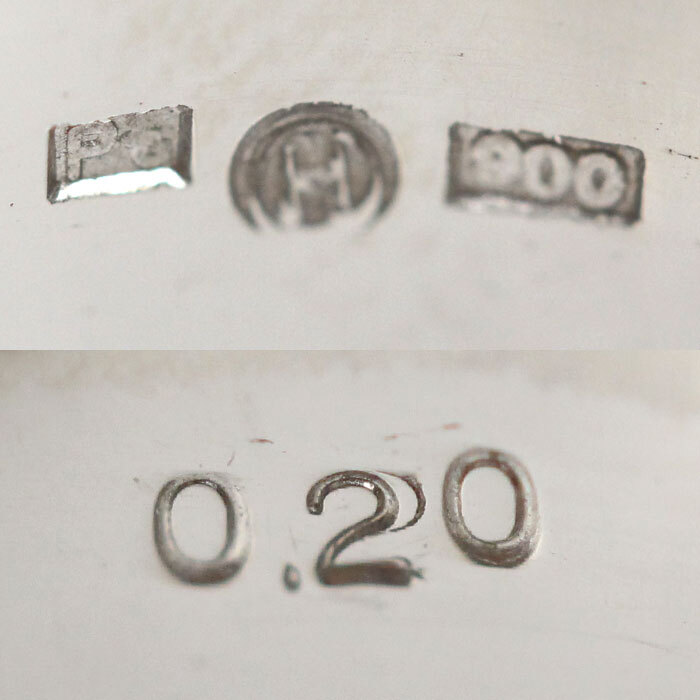 Pt900プラチナ 印台 ダイヤ リング・指輪 ダイヤモンド0.20ct 24号 22.0g メンズ 中古