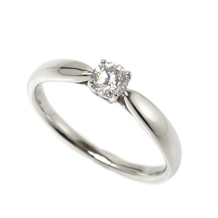 輝く高品質な 10.5号 ダイヤモンド0.23ct リング・指輪 ハーモニー Pt950プラチナ ティファニー TIFFANY&Co. 3.2g 美品 中古 レディース プラチナ