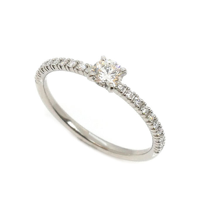 品質検査済 リング・指輪 ソリテール ドゥ エタンセル Pt950 カルティエ CARTIER N4744248 美品 中古 レディース 1.7g 48 8号 ダイヤモンド0.20ct プラチナ