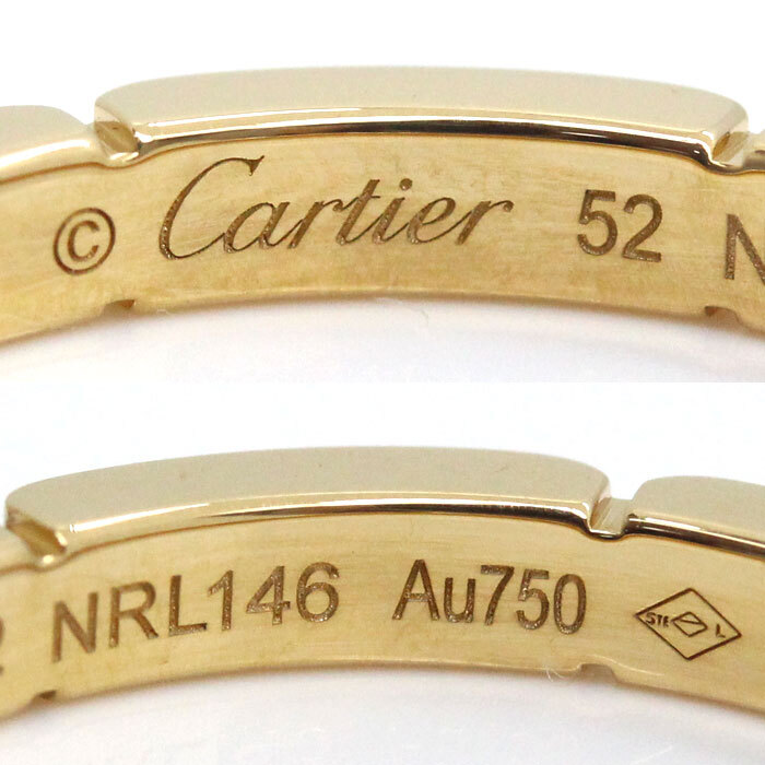 CARTIER カルティエ K18YG イエローゴールド マイヨン パンテール リング・指輪 B4079952 12号 52 4.0g レディース 中古 美品_画像5