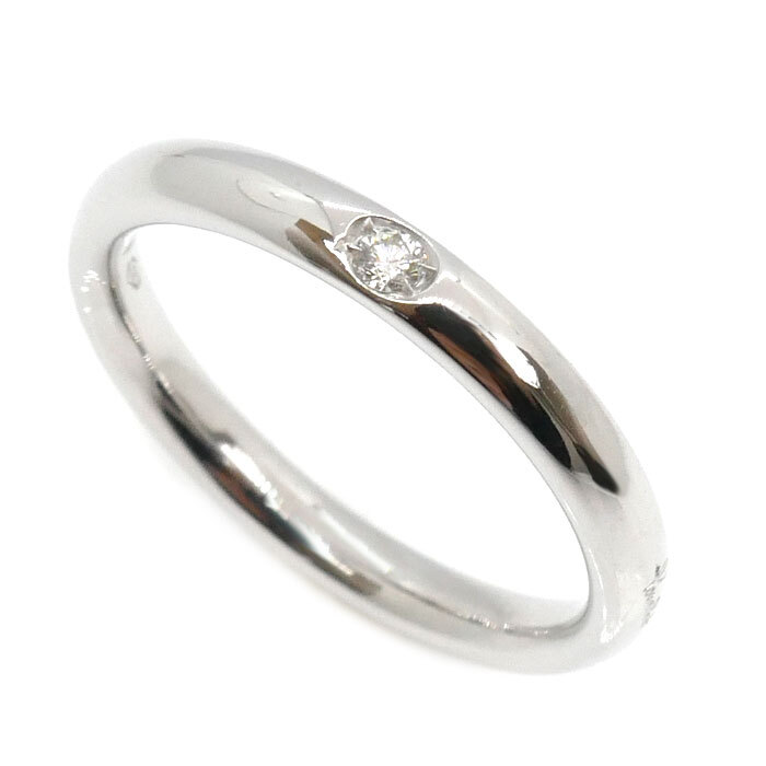 Pomellato Pomerato K18WG Белое золото кольцо Rucci / Ring Diamond № 8 2,7 г дамы использовали красивые товары