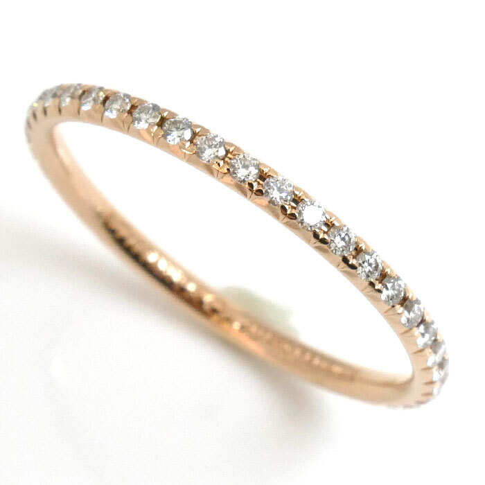 高速配送 フルサークル メトロ ピンクゴールド K18PG ティファニー TIFFANY&Co. ダイヤ 美品 中古 0.9g 10.5号 ダイヤモンド リング・指輪 ピンクゴールド