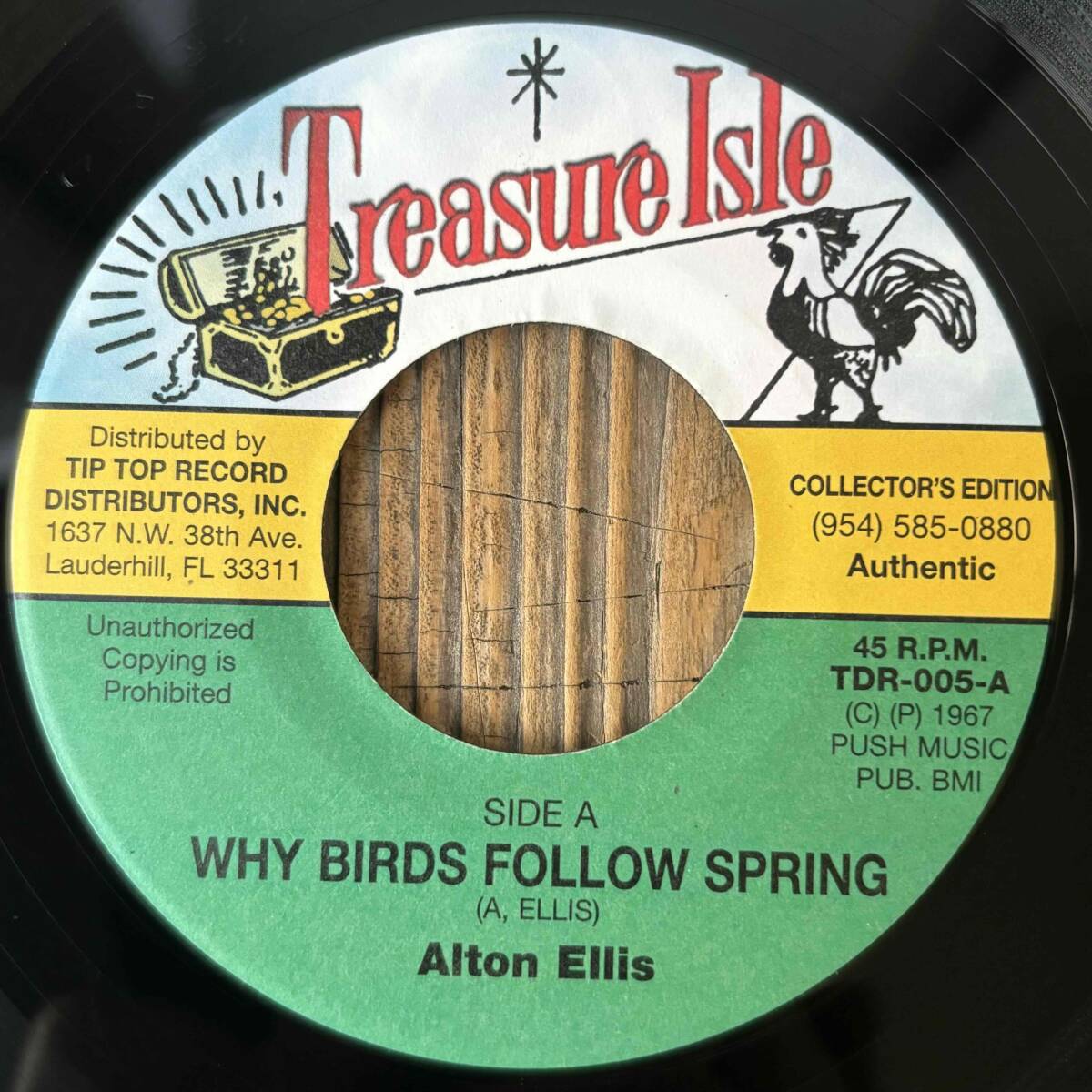 ★美盤！鉄板！名曲！代表曲！MUST！【Alton Ellis - Why Birds Follow Spring / I Can't Stop Now】7inch Treasure Isle US Reissueの画像1