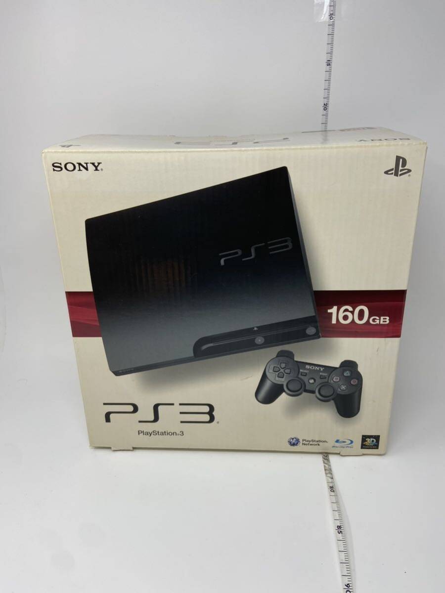 中古　PS3 本体 チャコール・ブラック（CECH-3000A 160GB) SONY PlayStation プレイステーション ※動作未確認　現状品_画像1