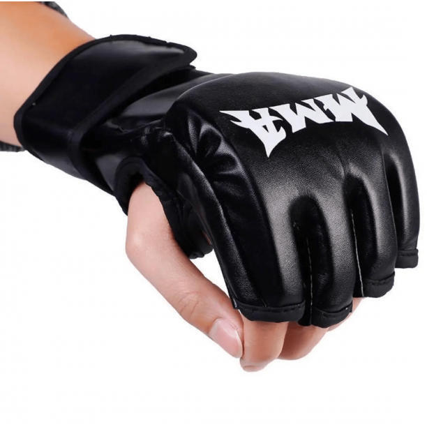 MMA　オープンフィンガー グローブ 黒　ボクシング 格闘技 フィットネス_画像5