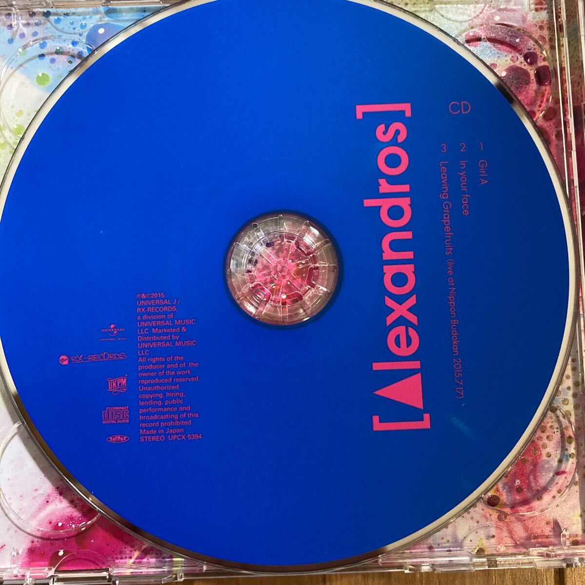 [Alexandros]Girl A 初回限定盤　CD＋DVD アレキサンドロス_画像3
