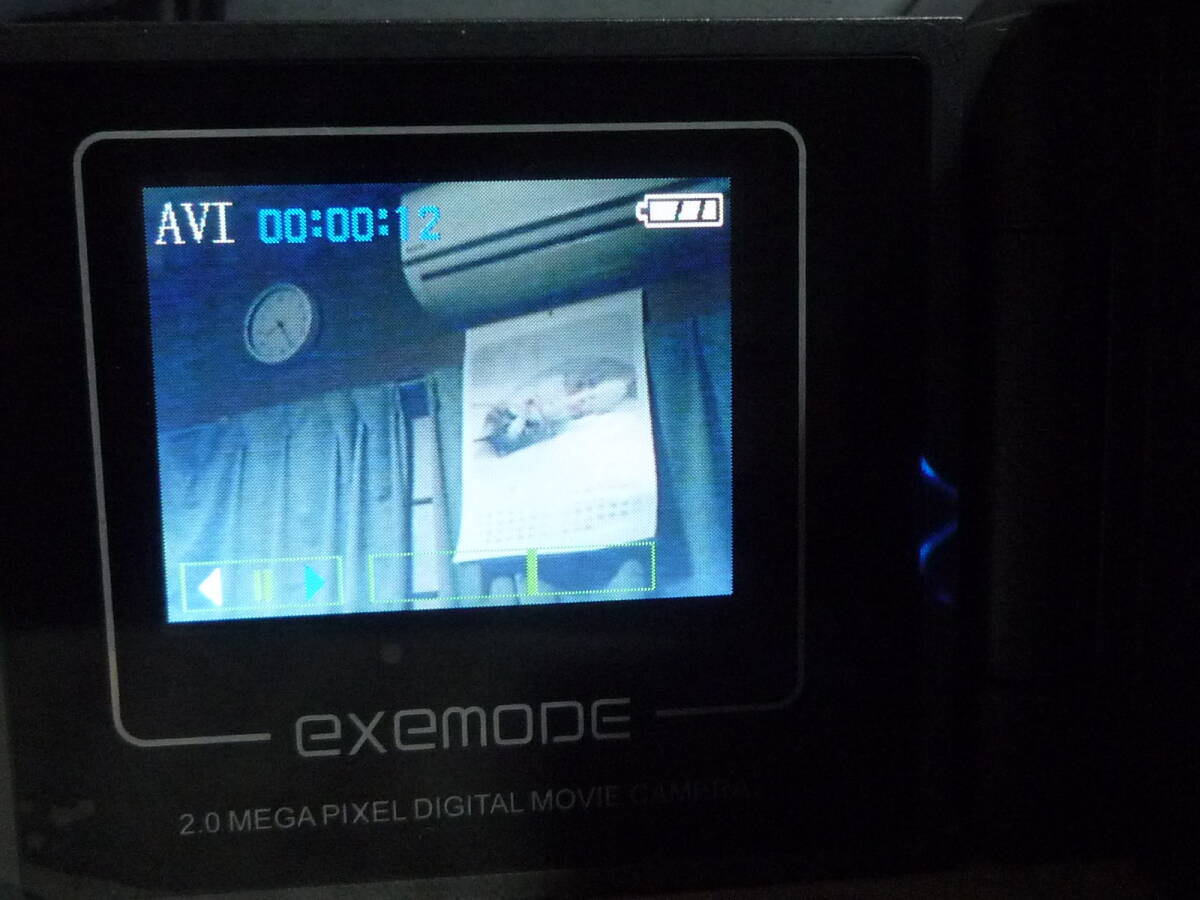 EXEMODE デジタルビデオカメラ DV230 (200万画素・SD記録)ケーブル・CD-ROM。元箱付)撮影可能・ジャンクの画像4