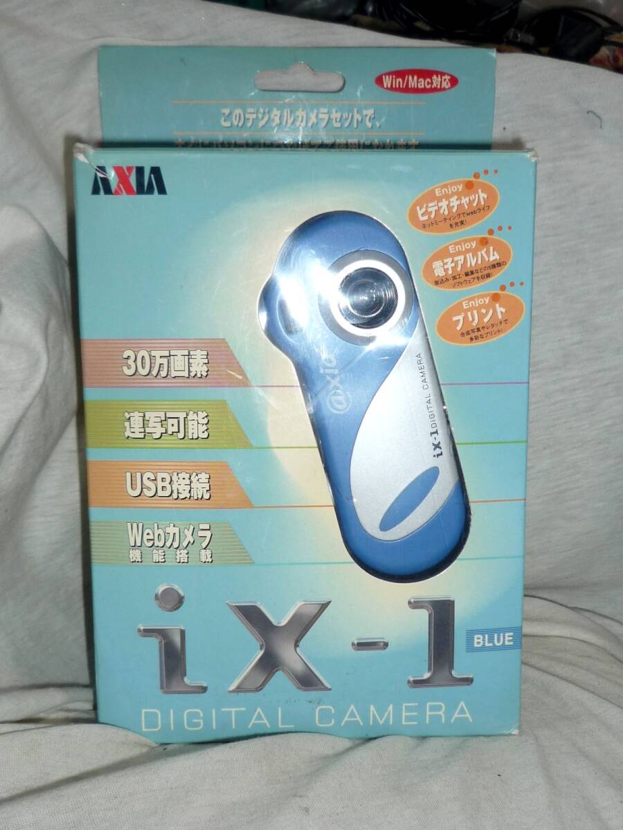 FUJIFILM AXIA iX-1 (３０万画素・連射・Webカメラ)スタンド・USBケーブル・CD=ROM・取説・元箱付)_画像1