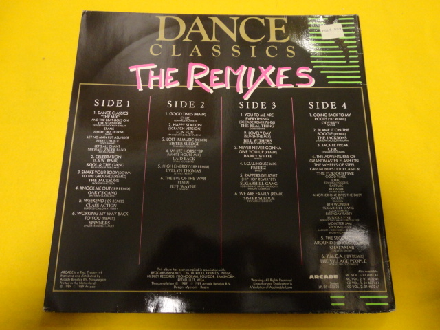 VA - Dance Classics - The Remixes 2枚組 名曲DISCO収録 The Whispers / Jimmy 'Bo' Horne / Chic / Sister Sledge / Evelyn Thomas等収録_画像2