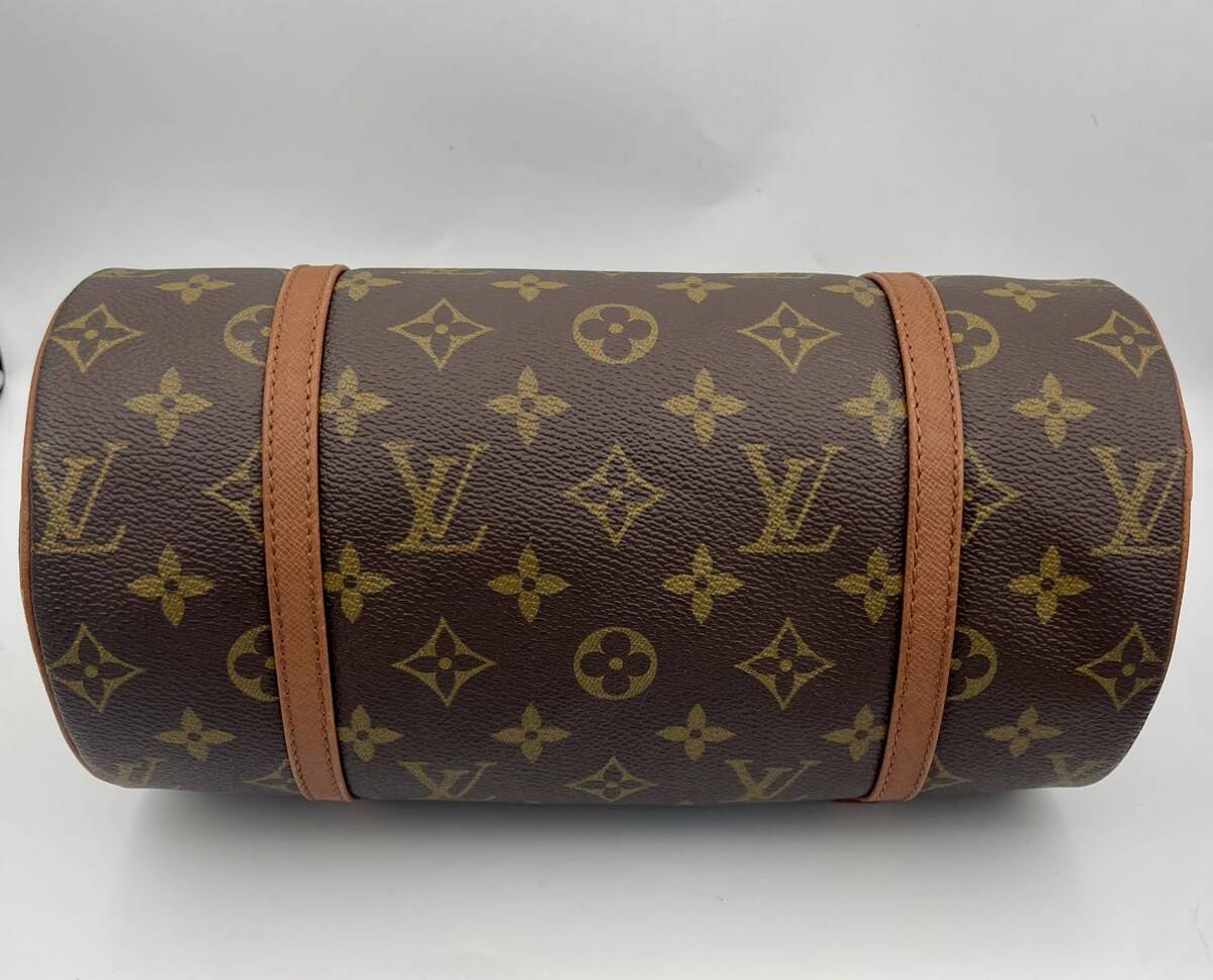 LOUIS VUITTON ルイヴィトン 旧パピヨン26 ハンドバッグ M51366 モノグラム 旧型 ミニボストン ブラウン レディース筒型 シリアル N00945_画像5