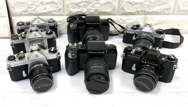 PENTAX ペンタックス SF7 SPOTMATIC F SPF SP MG S2 他 一眼レフ フィルムカメラ 7台 まとめ 動作未確認 fah 3S071_画像1