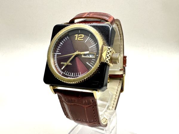 DIESEL ディーゼル DZ-5188 メンズ クオーツ デイデイト 腕時計 fah 3Y213_画像1