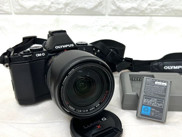 OLYMPUS オリンパス OM-D E-M5 VARIO 1:2.8/12-35 ASPH.Φ58 LUMIX G 通電確認済 カメラ レンズ 中古 fah 3K315_画像1