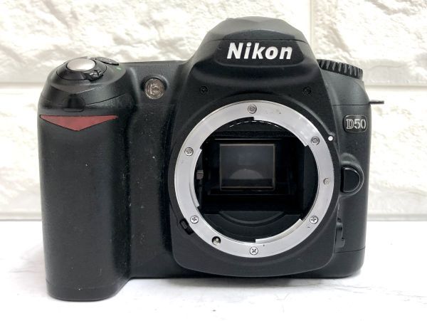 NIkon ニコン D50 一眼レフフィルムカメラ AF-S DX NIKKOR ED 15-55mm 1:3.5-5.6G 55-200mm 1:4-5.6G レンズ fah 3S182_画像2