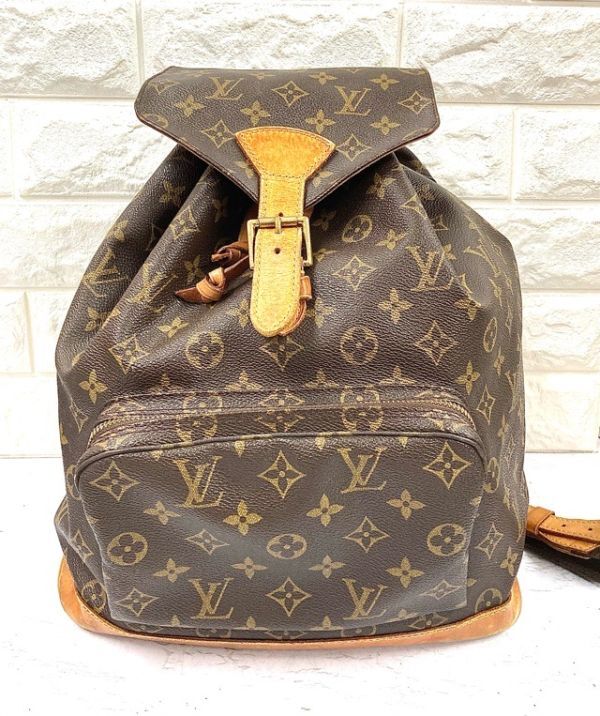 LOUIS VUITTON ルイヴィトン モンスリGM バックパック リュック モノグラム M51135 fah 3A843_画像1